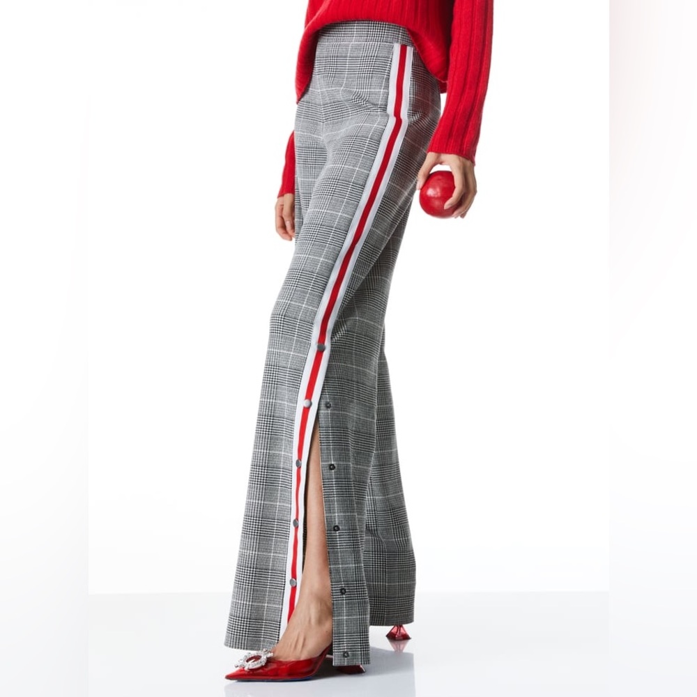 Alice + Olivia Maricruz Side Snap Wide Leg Pants
